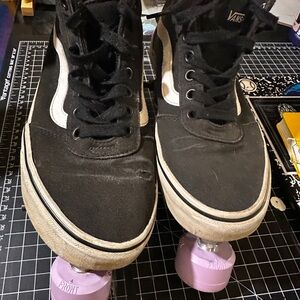 Vans Black and White High-Top Sneaker Roller Skates